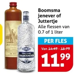 Aanbieding: Boomsma jenever of Juttertje