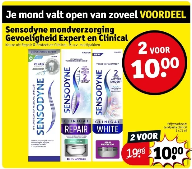 Aanbieding: Mondverzorging Gevoeligheid Expert en Clinical 