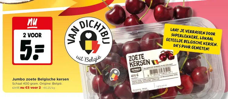 Promotie: zoete Belgische kersen