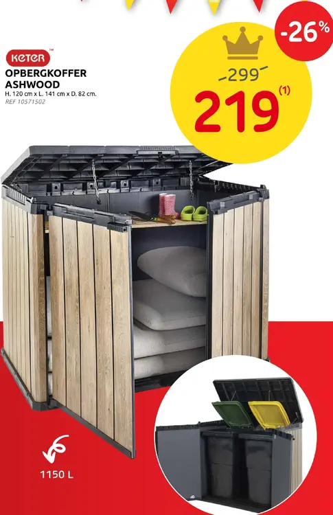 Promotie: Opbergkoffer Ashwood