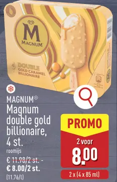 Aanbieding: Magnum double gold billionaire