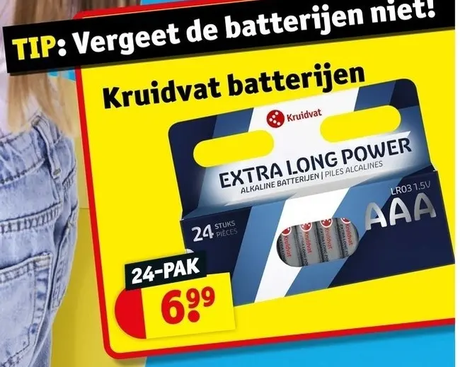 Aanbieding: Kruidvat batterijen