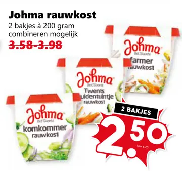 Aanbieding: Johma rauwkost