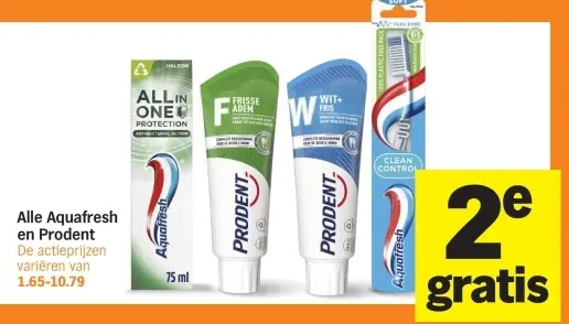 Aanbieding: Aquafresh en Prodent