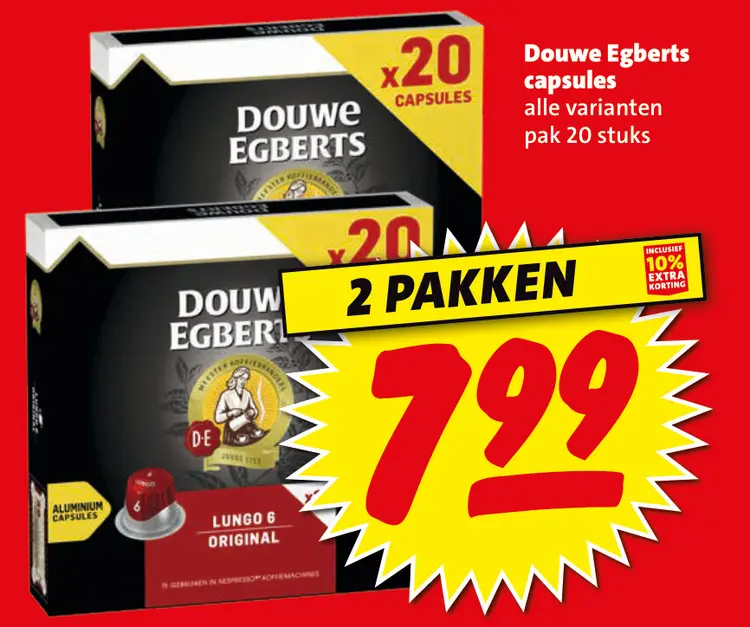 Aanbieding: Douwe Egberts capsules