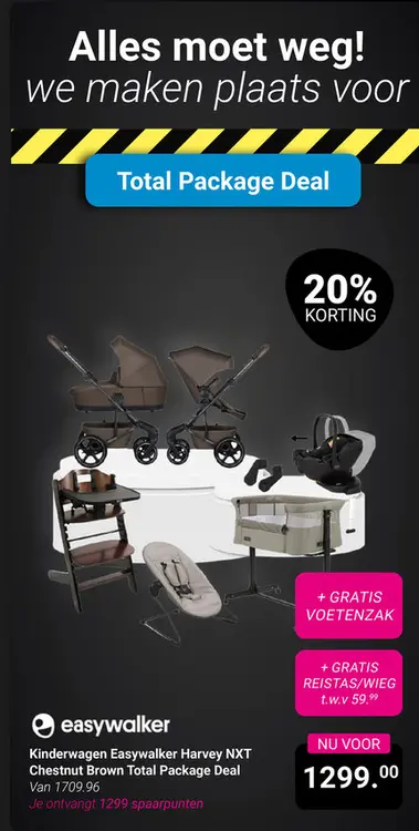 Aanbieding: Kinderwagen Easywalker Harvey NXT Chestnut Brown