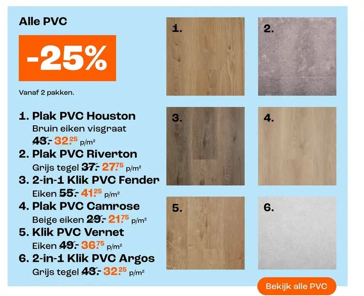 Promotie: Alle PVC