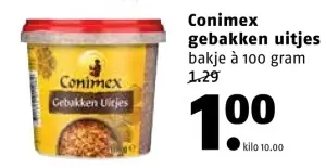 Aanbieding: gebakken uitjes