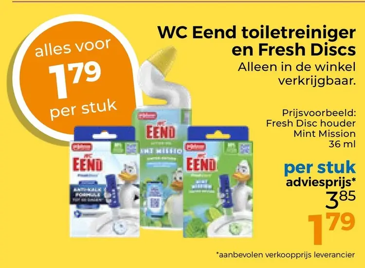 Aanbieding: toiletreiniger en Fresh Discs