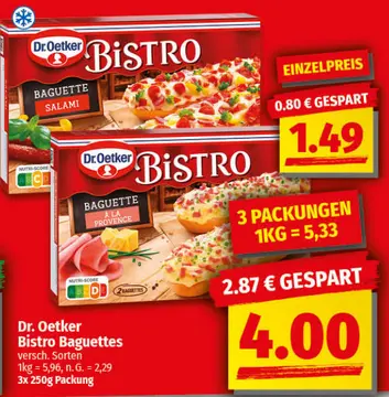 Aanbieding: Dr. Oetker Bistro Baguettes