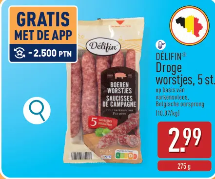 Promotie: Droge worstjes