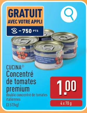 Offre: CUCINA® Concentré de tomates premium