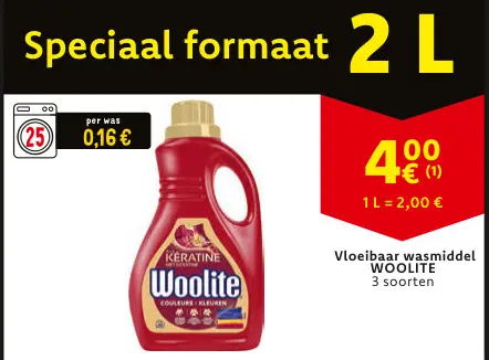 Aanbieding: Vloeibaar wasmiddel