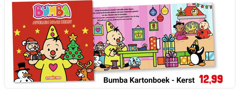 Aanbieding: Bumba Kartonboek - Kerst