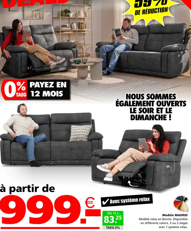 Offre: Modèle Madrid