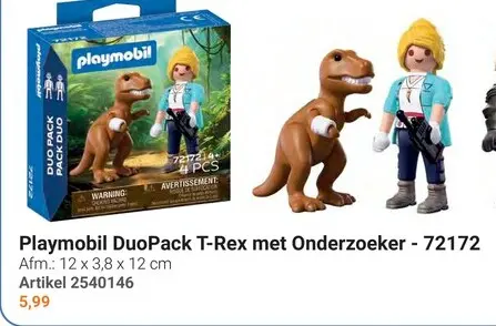 Aanbieding: DuoPack T-Rex met Onderzoeker - 72172