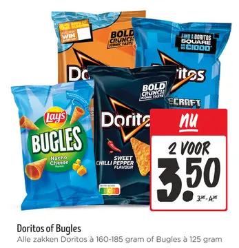 Aanbieding: Doritos of Bugles
