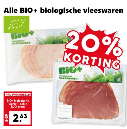 Aanbieding: Alle BIO+ biologische vleeswaren
