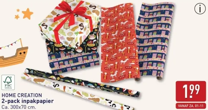 Aanbieding: 2-pack inpakpapier