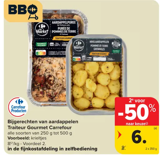 Promotie: Bijgerechten van aardappelen Traiteur Gourmet