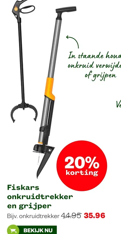Aanbieding: onkruidtrekker en grijper