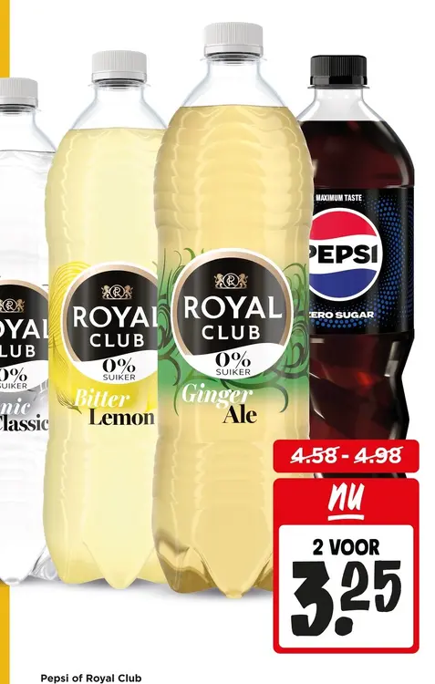 Aanbieding: Pepsi of Royal Club