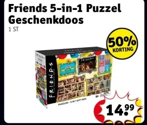 Aanbieding: Friends 5-in-1 Puzzel Geschenkdoos