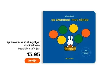 Aanbieding: op avontuur met nijntje - stickerboek