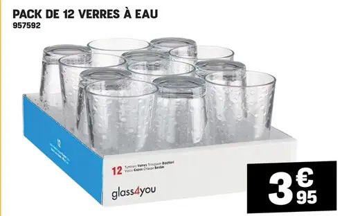 Offre: Verres à eau