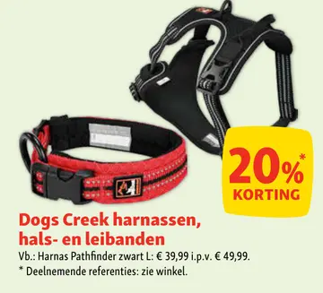 Aanbieding: Dogs Creek harnassen, hals- en leibanden