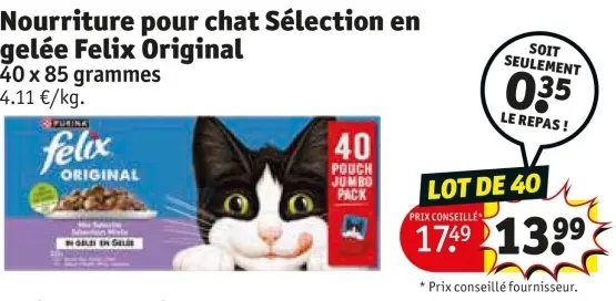 Offre: Nourriture pour chat Sélection en gelée Original
