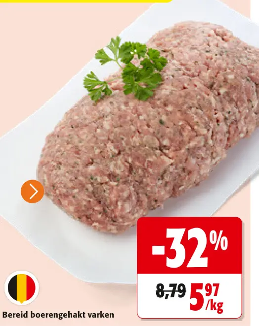 Promotie: Bereid boerengehakt varken