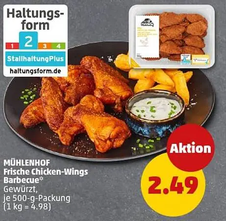 Aanbieding: Frische Chicken-Wings Barbecue