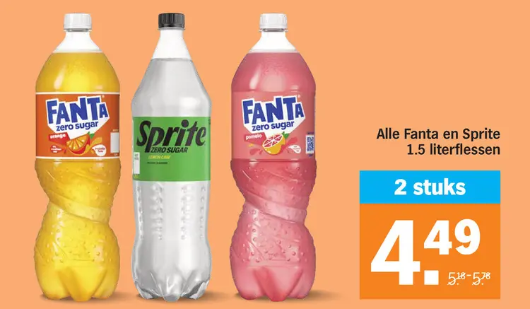 Aanbieding: Fanta en Sprite