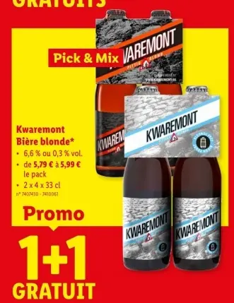 Offre: Bière blonde