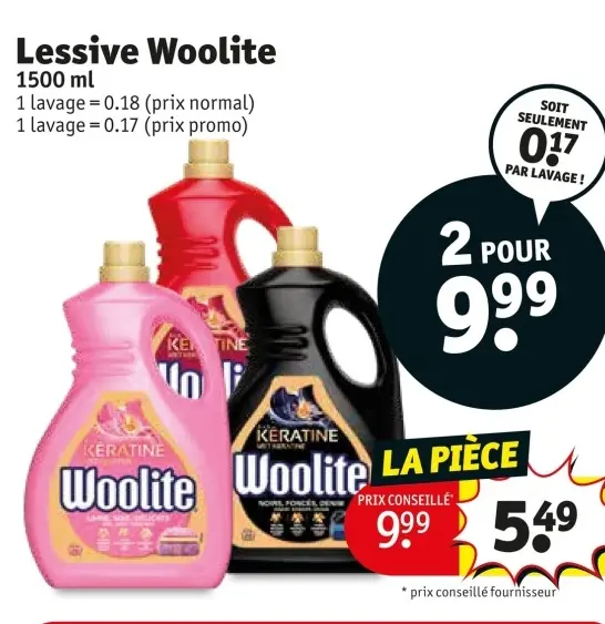 Offre: Lessive Woolite