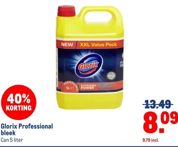Aanbieding: Glorix Professional bleek