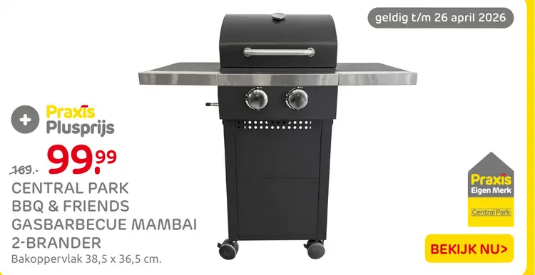 Aanbieding: Gasbarbecue mambai 2-brander
