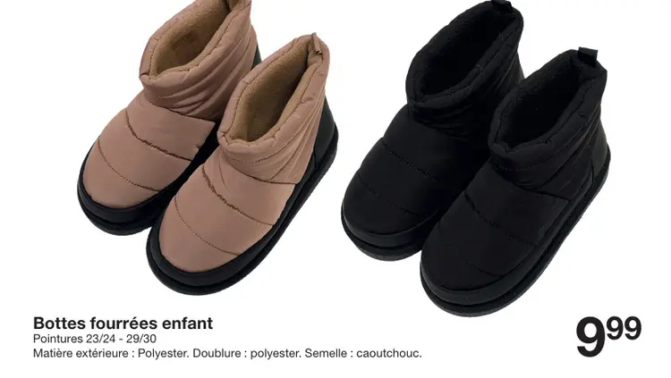 Offre: Bottes fourrées enfant
