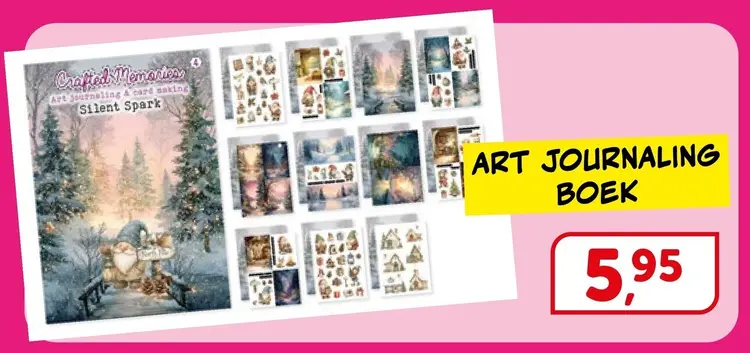 Aanbieding: Crafted Memories: Silent Spark - Art journaling boek