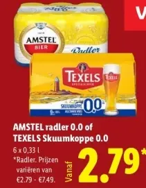 Aanbieding: Radler 0.0 of TEXELS Skuumkoppe 0.0
