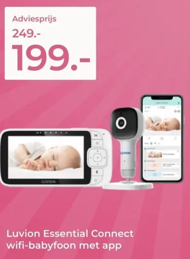Aanbieding: Essential Connect wifi-babyfoon met app