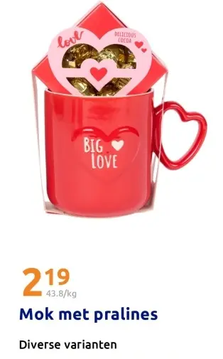 Aanbieding: Mok met pralines