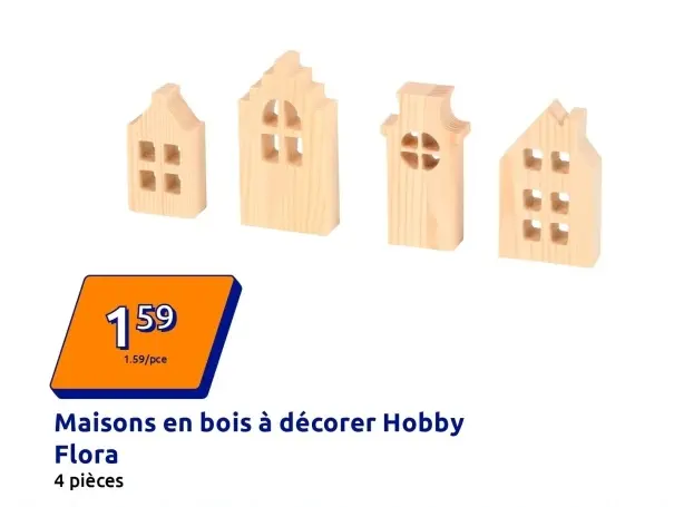Offre: Maisons en bois à décorer Hobby Flora