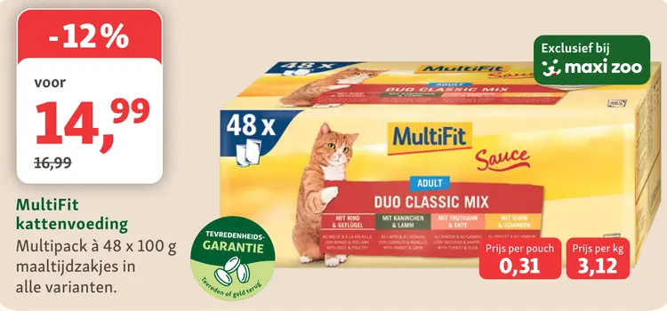 Aanbieding: MultiFit kattenvoeding