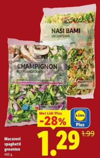 Aanbieding: Champignon roerbakgroenten