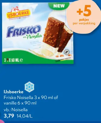 Promotie: Frisko Noisella of vanille