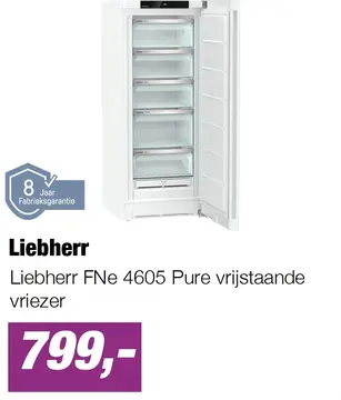 Aanbieding: Liebherr FNe 4605 Pure vrijstaande vriezer