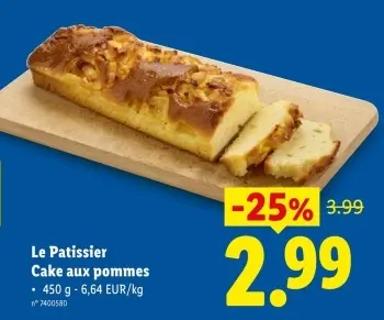 Offre: Cake aux pommes