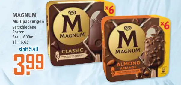 Aanbieding: MAGNUM Multipackungen